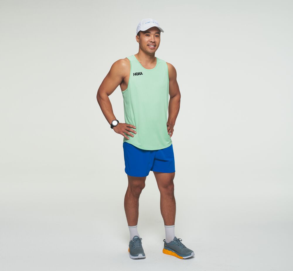 Hoka One One Performance Linne Herr Gröna Grå - SE-8683256